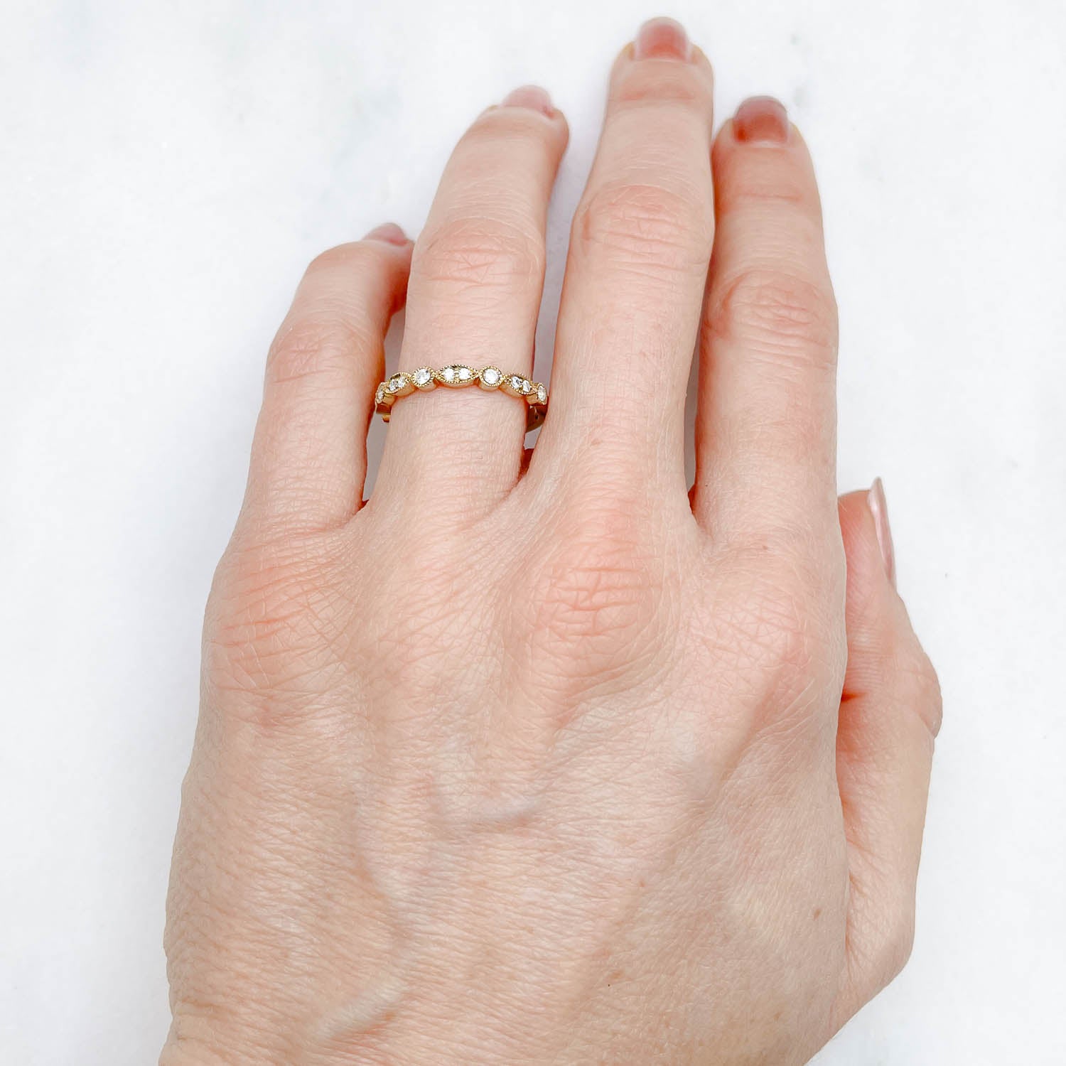 Amare Marquise Diamond Wedding Ring