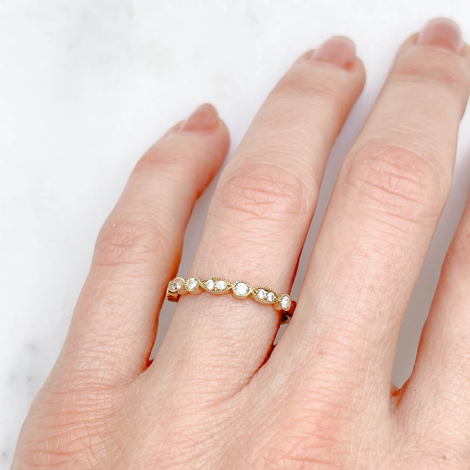 Amare Marquise Diamond Wedding Ring