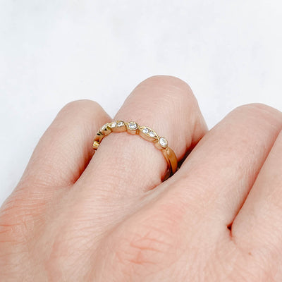 Amare Marquise Ethical Platinum and Diamond Wedding Ring