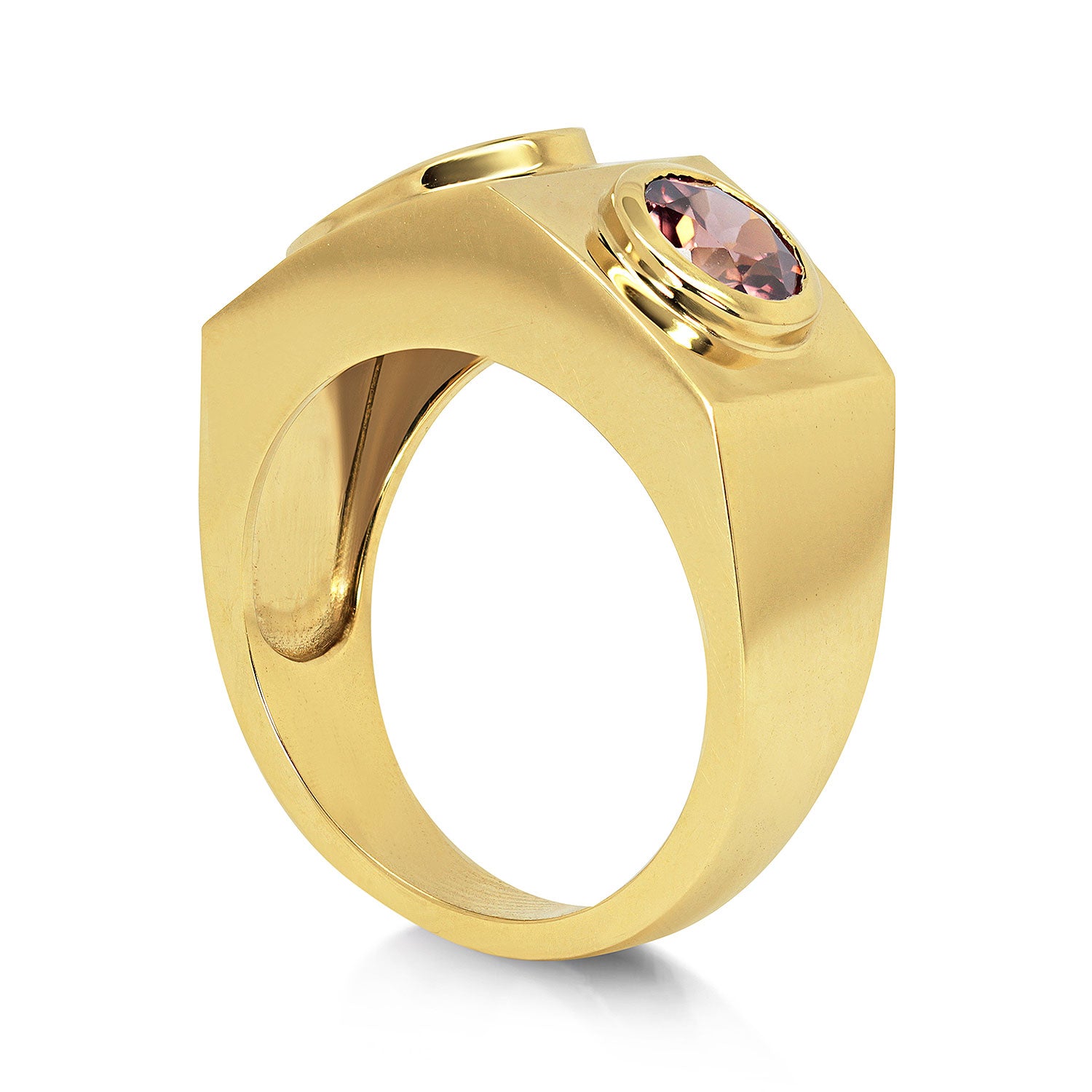 Atahensic Ring with Sunset Gemstones