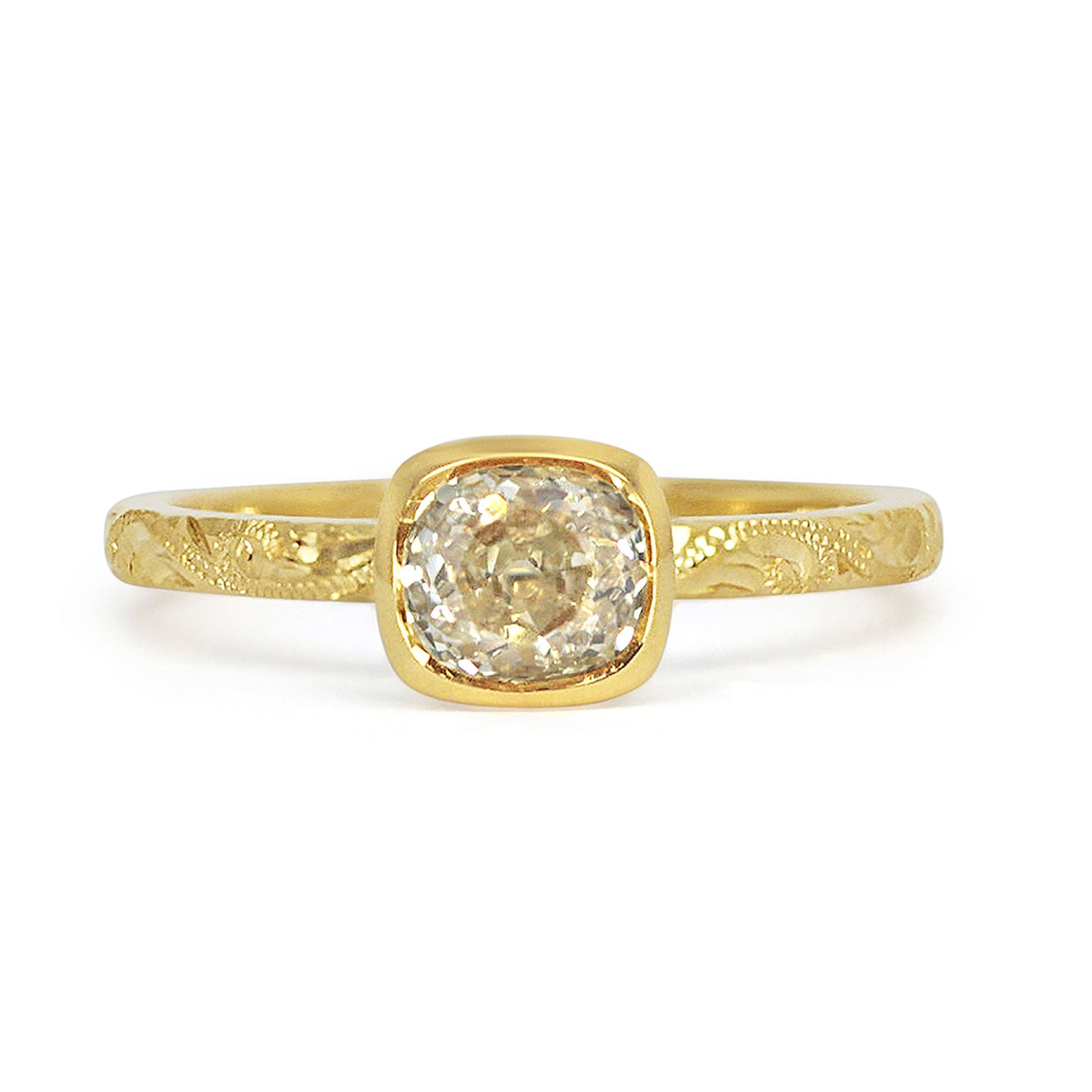 Hera Fancy Old-Cut Diamond Solitaire Ring
