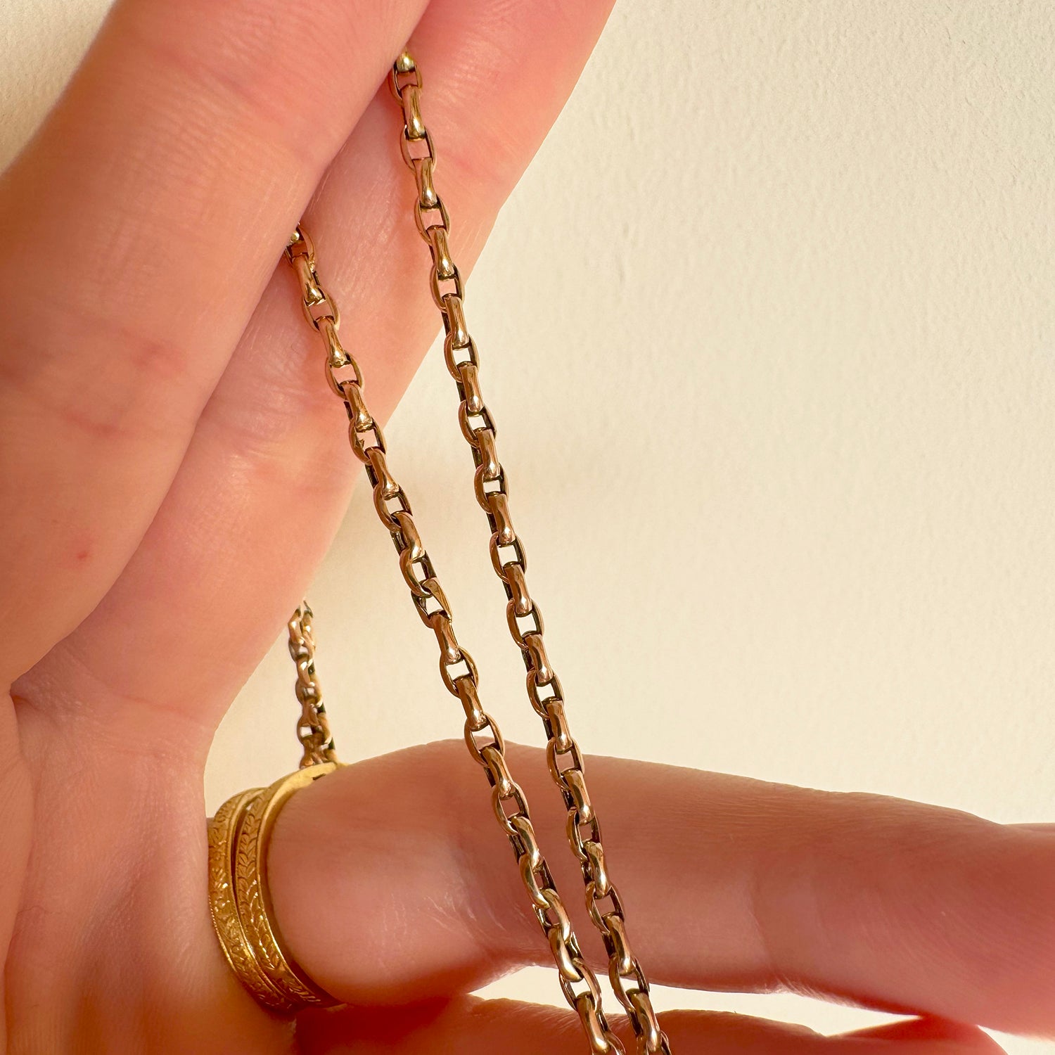 Recycled antique Victorian gold chain