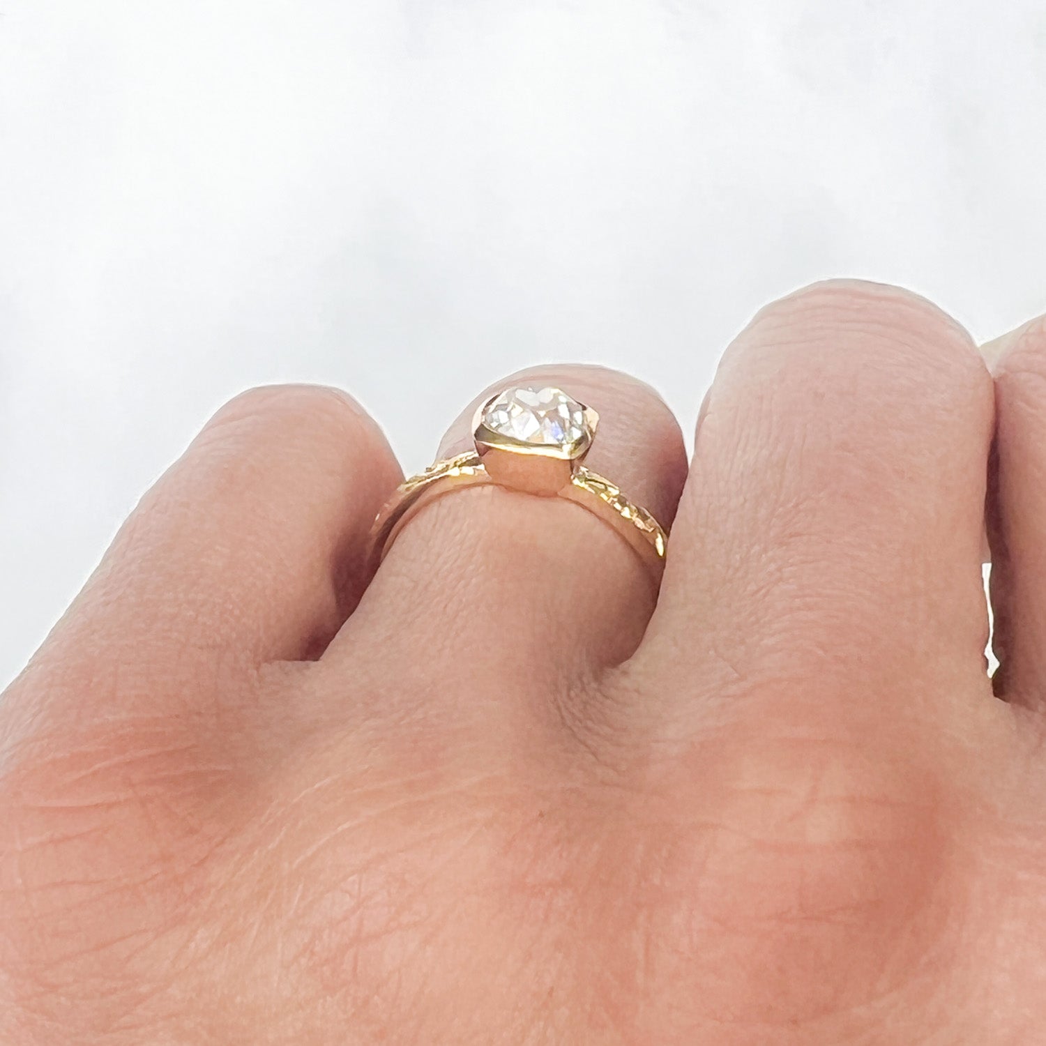 Hera Fancy Old-Cut Diamond Solitaire Ring