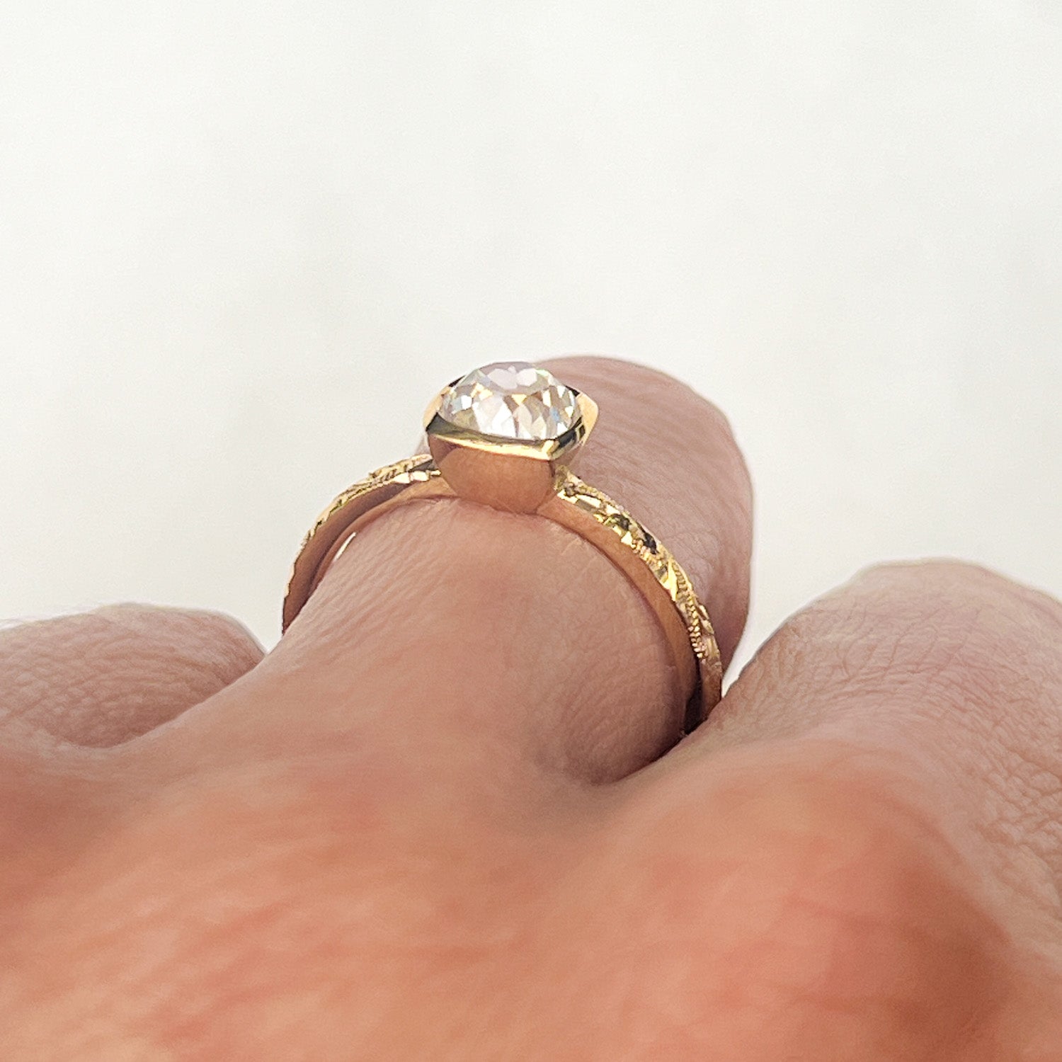 Hera Fancy Old-Cut Diamond Solitaire Ring