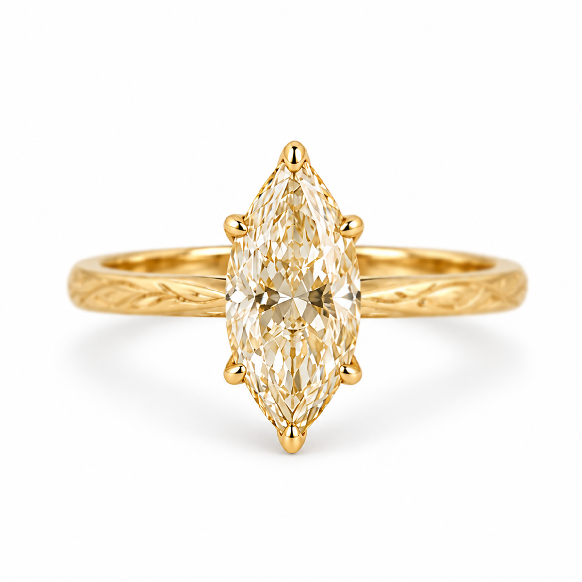 Bespoke Nick Marquise Lab-Grown Diamond Engagement Ring