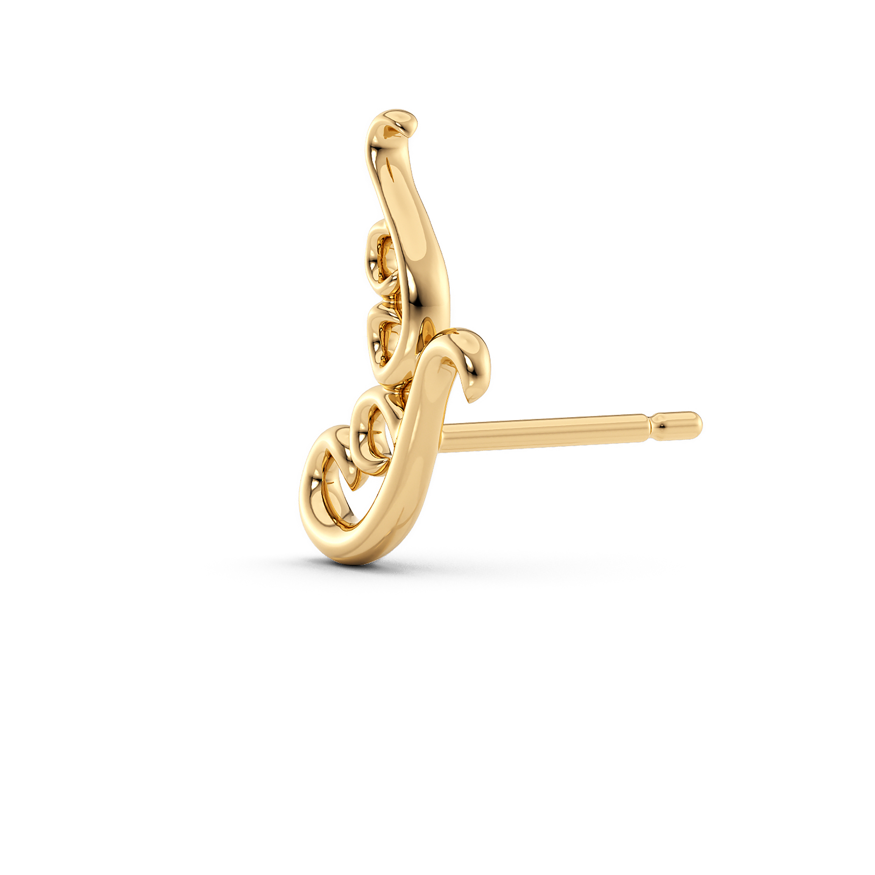 Artisan Gold Stud Earrings