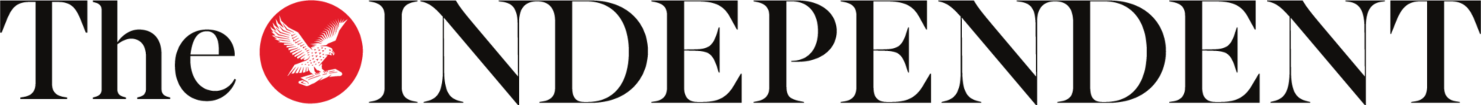 Logo of 'The Independent' with a red dot on a black background