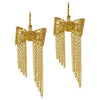 Filigree Bow Drop Earrings in Yellow Gold - Arabel Lebrusan