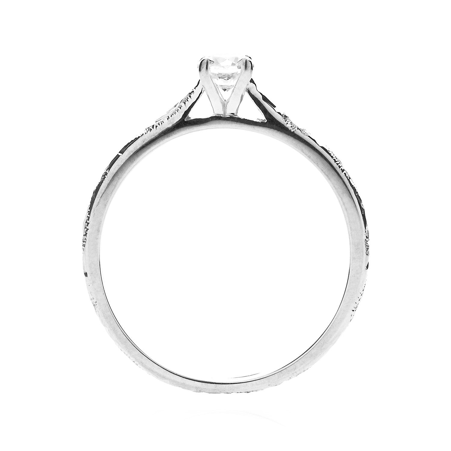 Athena Ethical Diamond Platinum Engagement Ring - Lebrusan Studio