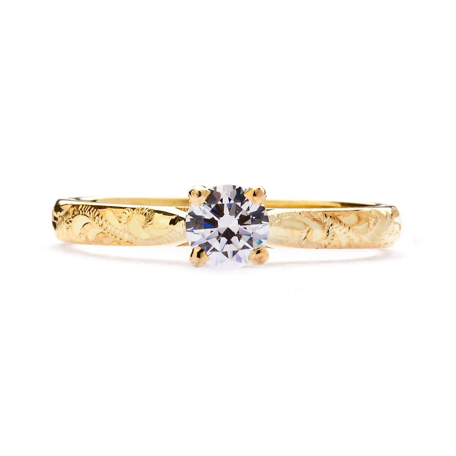 Athena Diamond Solitaire Ring, 18ct Gold