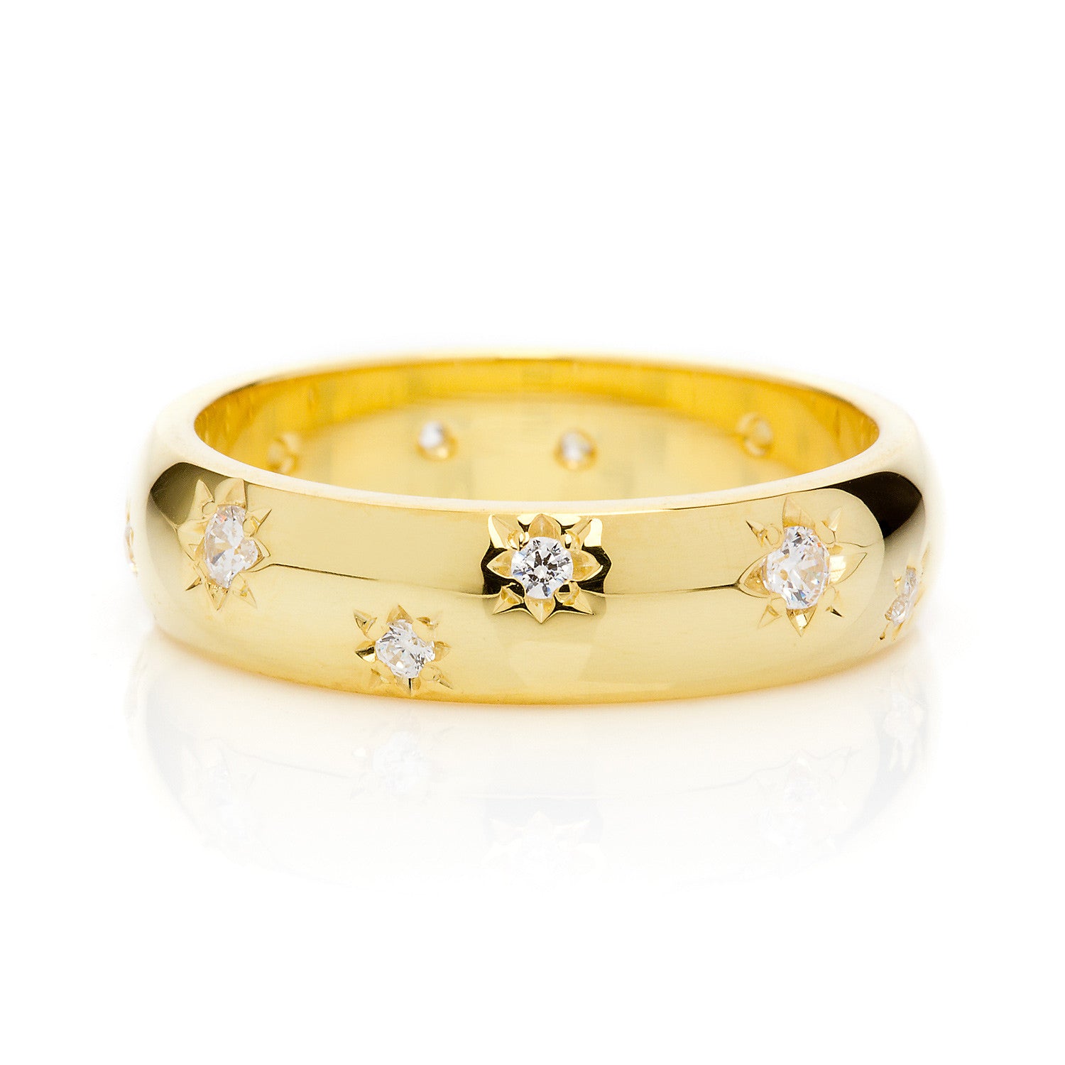 Diamond Star Ethical Gold Ring