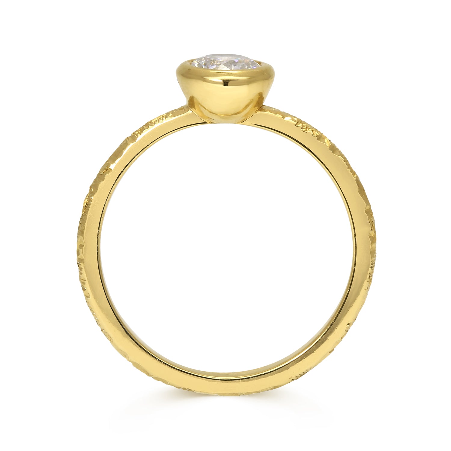 Hestia Ethical Diamond Engagement Ring, Gold