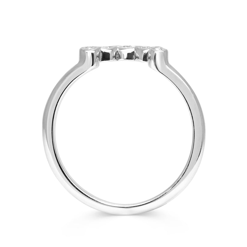 Diamond Coronet Wedding Ring, Ethical Platinum