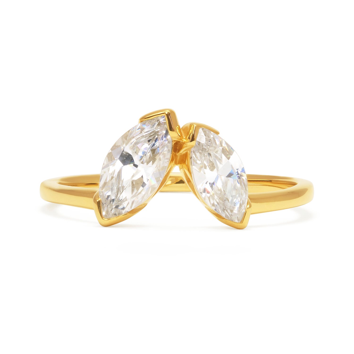 Marquise Diamond Diadem Ethical Ring, 18ct Ethical Gold