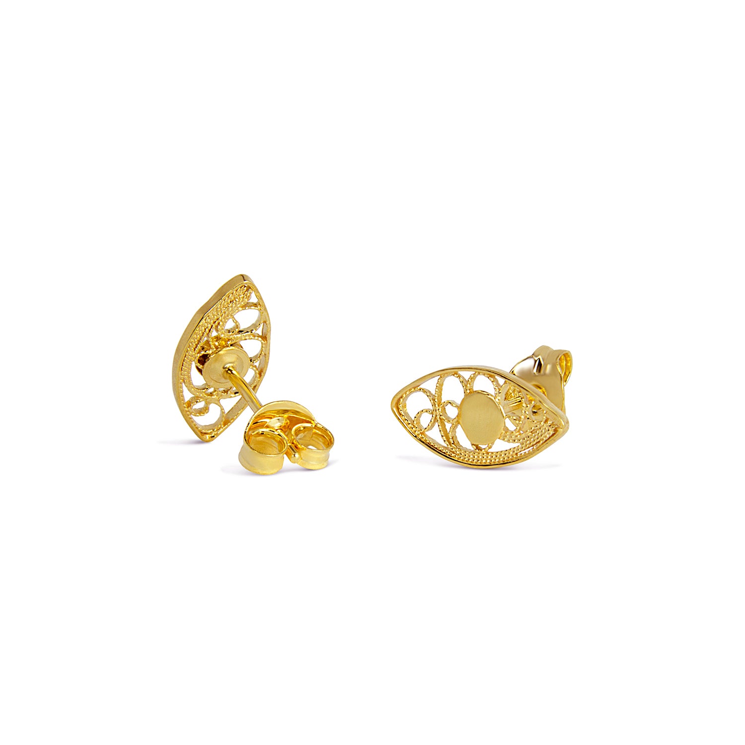 Almond Stud Earrings