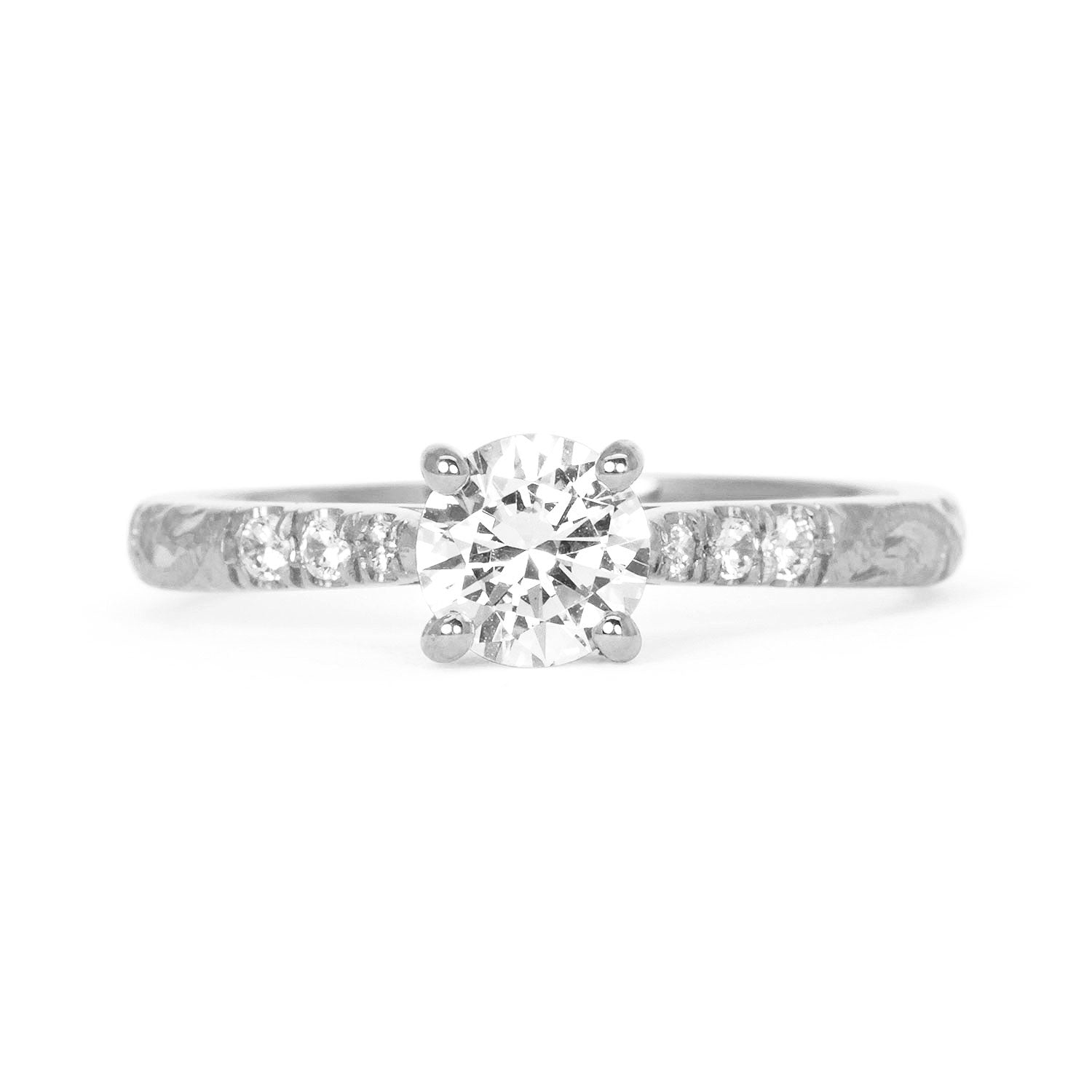 Athena Grande Stella Ethical Diamond Solitaire Engagement Ring, 18ct ethical gold and conflict-free traceable diamonds, white