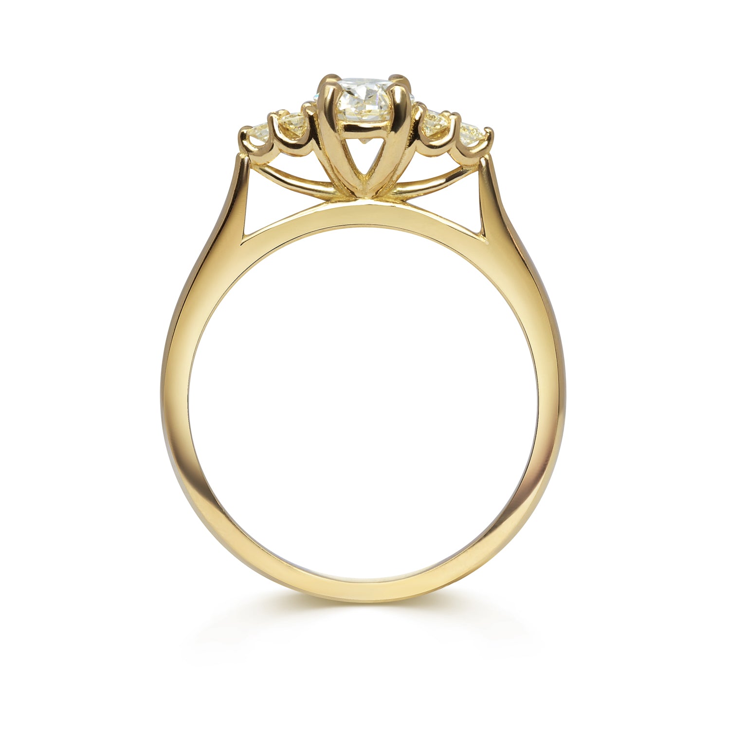 Bespoke Lab-Grown Diamond Engagement Ring, Recycled Yellow Gold 2