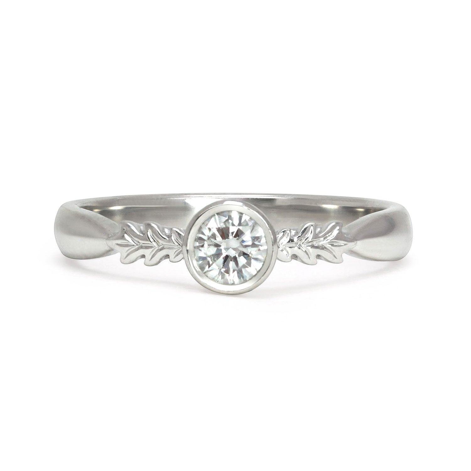 Bespoke Louise Nature-Inspired Ethical Diamond Gold Engagement Ring