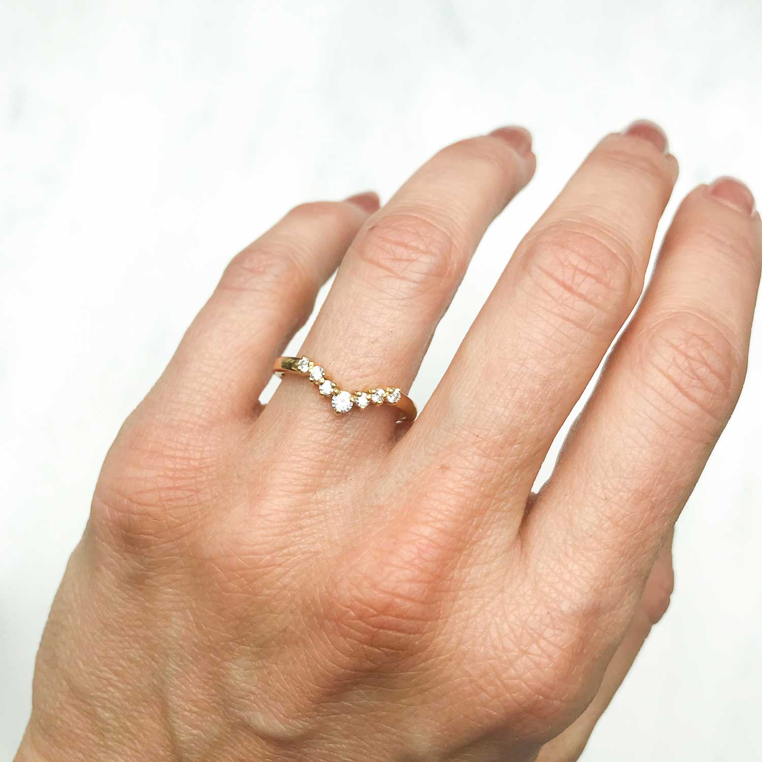 Diamond Circlet Ring, Platinum