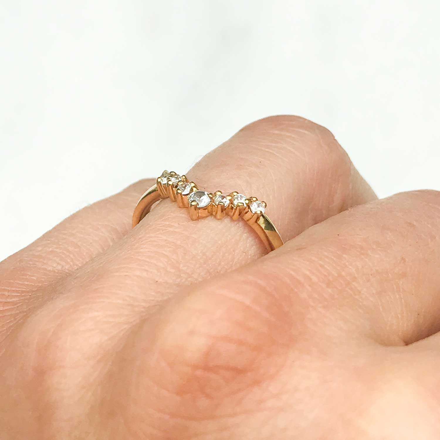 Diamond Circlet Ring, Platinum