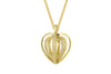 Diamond Sequin Heart Pendant
