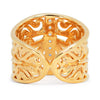 Artisan Filigree Ethical Gold Marquise Commitment Ring, 18ct Fairmined Ecological Gold and conflict-free diamonds, back