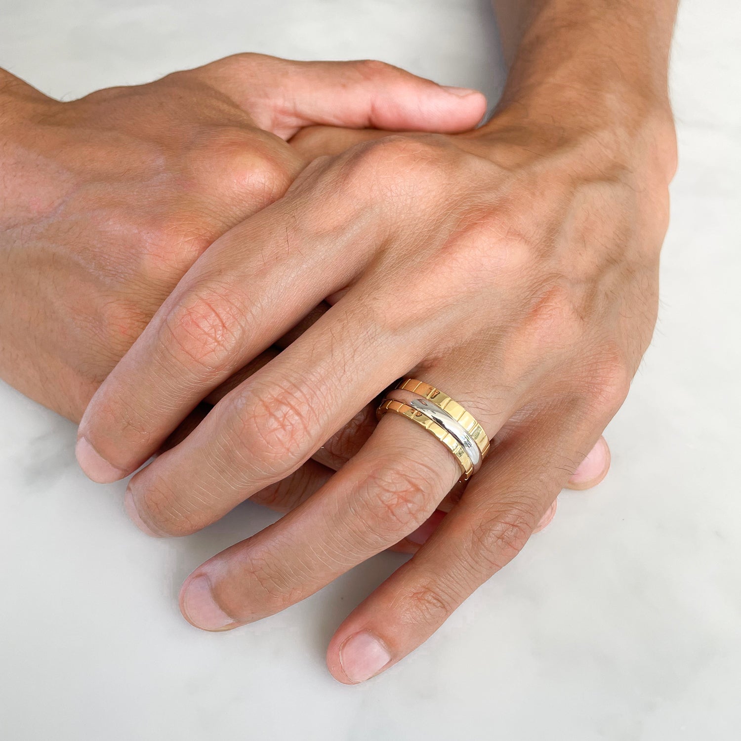 Freedom Gold Ring: 3 Bands