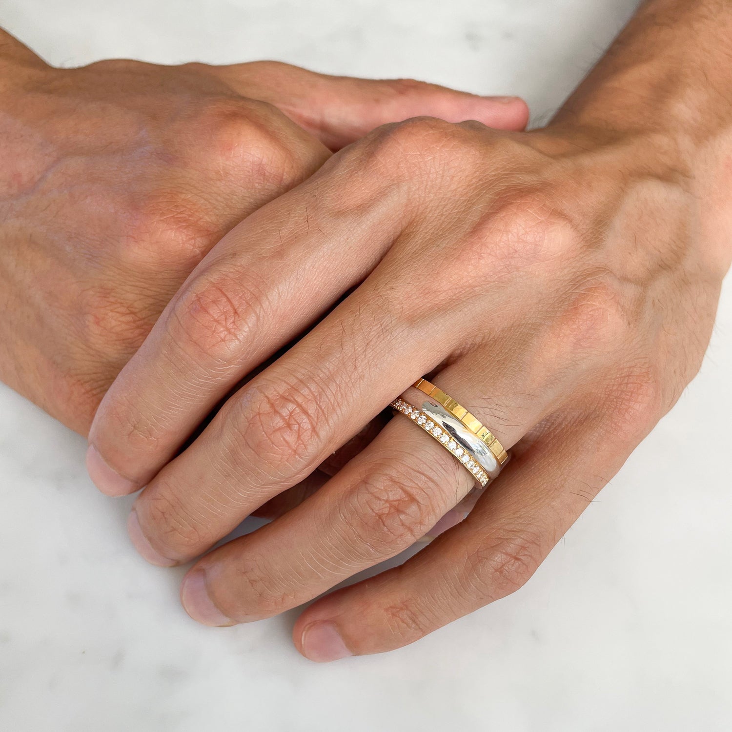 Freedom Gold Ring: 3 Bands