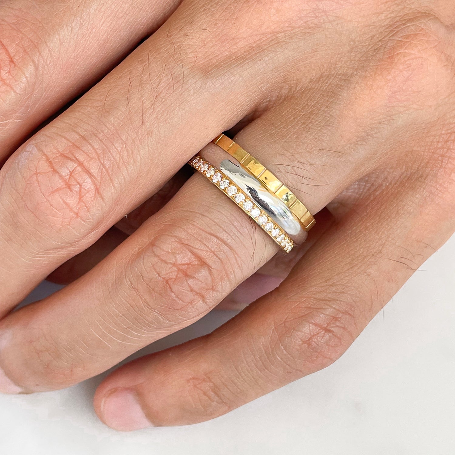 Freedom Gold Ring: 3 Bands