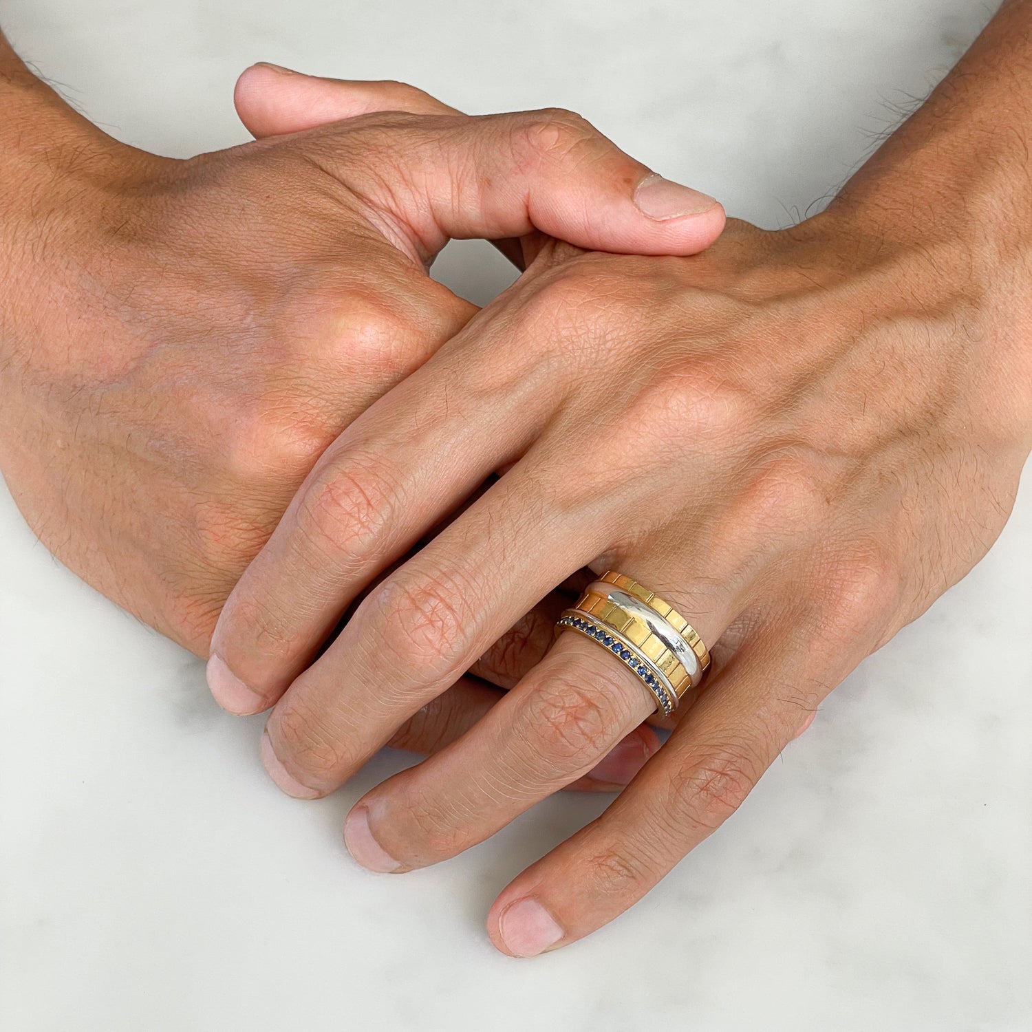 Freedom Gold Ring: 5 Bands