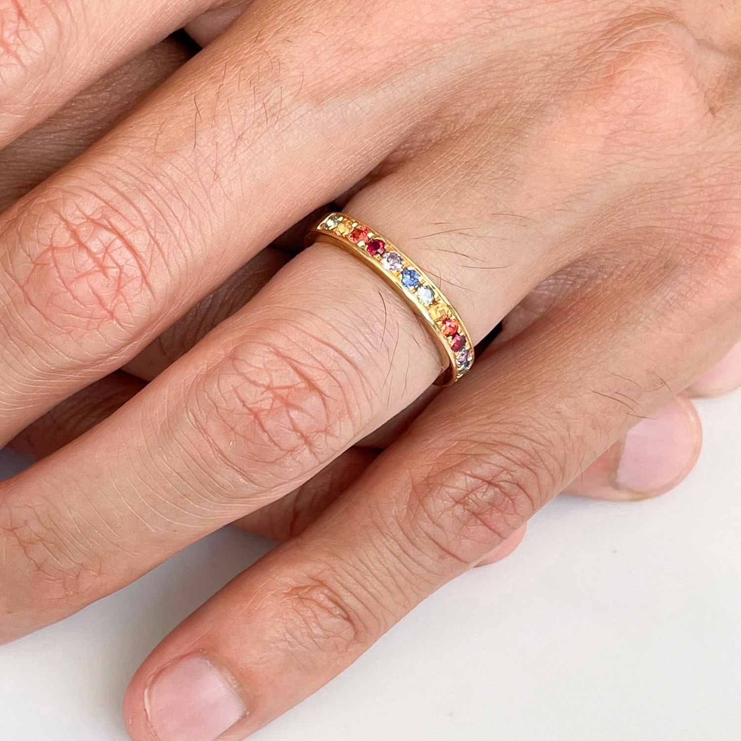 Freedom Rainbow Gold Ring