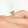 Fancy Athena Green Emerald Cut Sapphire Solitaire Engagement Ring, 18ct Ethical Gold, Ready to Go 5