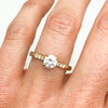 Athena Grande Stella Ethical Diamond Solitaire Engagement Ring, recycled platinum and conflict-free diamonds, on hand 7