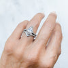 Wishbone Diamond Crown Ethical Platinum Ring