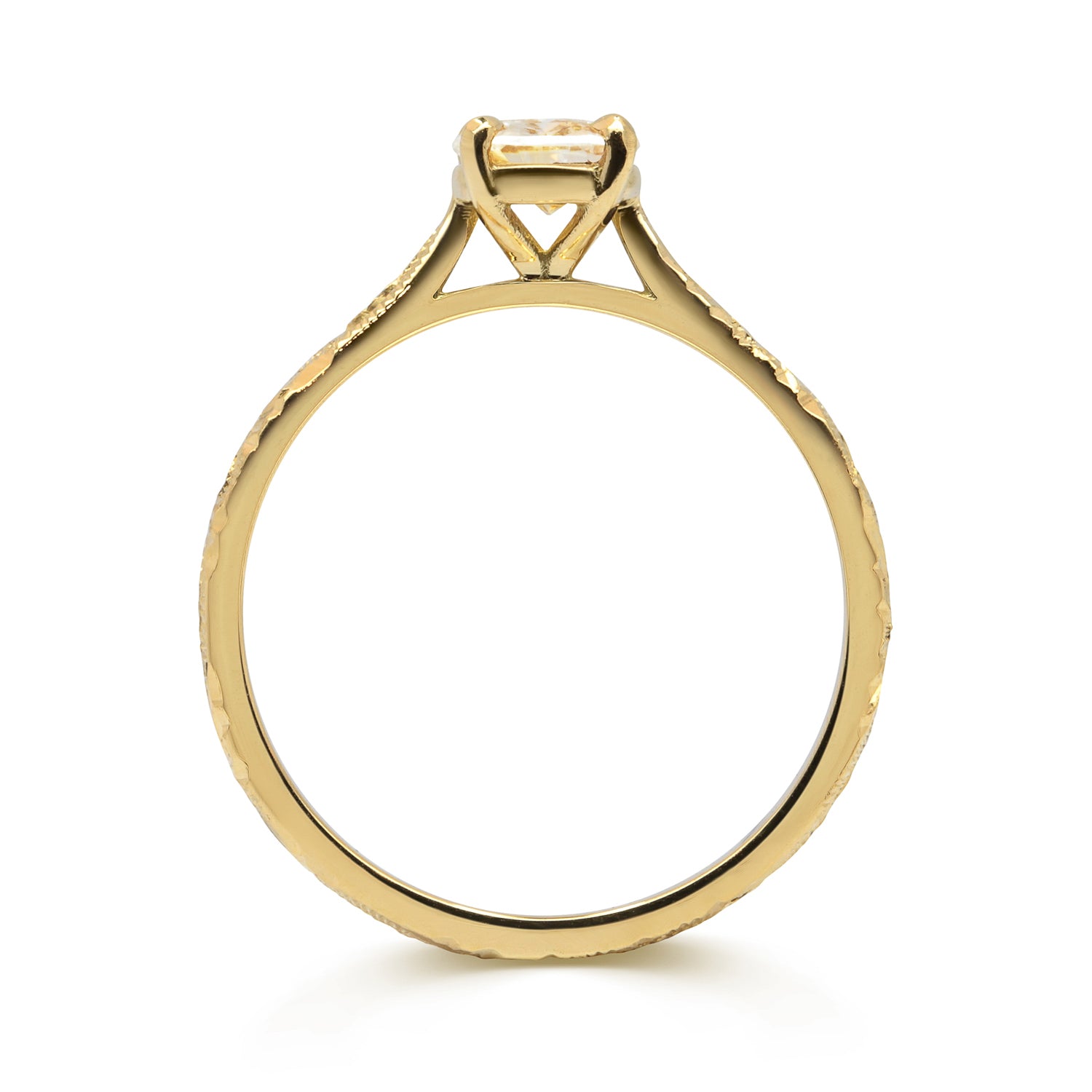 Fancy Athena Yellow Oval Cut Sapphire Solitaire Engagement Ring, 18ct Ethical Gold, Ready to Go 2