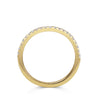 Lebrusan Studio Accademia Microset Ethical Diamond Gold Wedding Band, conflict-free diamonds and 18ct recycled or Fairtrade Gold side view