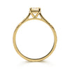 Fancy Athena Champagne Sapphire Engagement, Recycled Yellow Gold 2