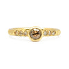 Hebe Antique Cognac Diamond Engagement Ring