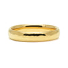 Court Soft Hammered Polished Ethical Gold Wedding Ring, Medium