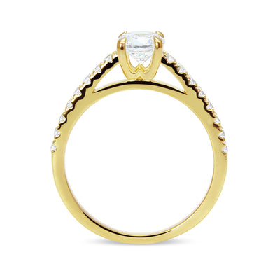 Cybele Ethical Oval Diamond Gold Engagement Ring