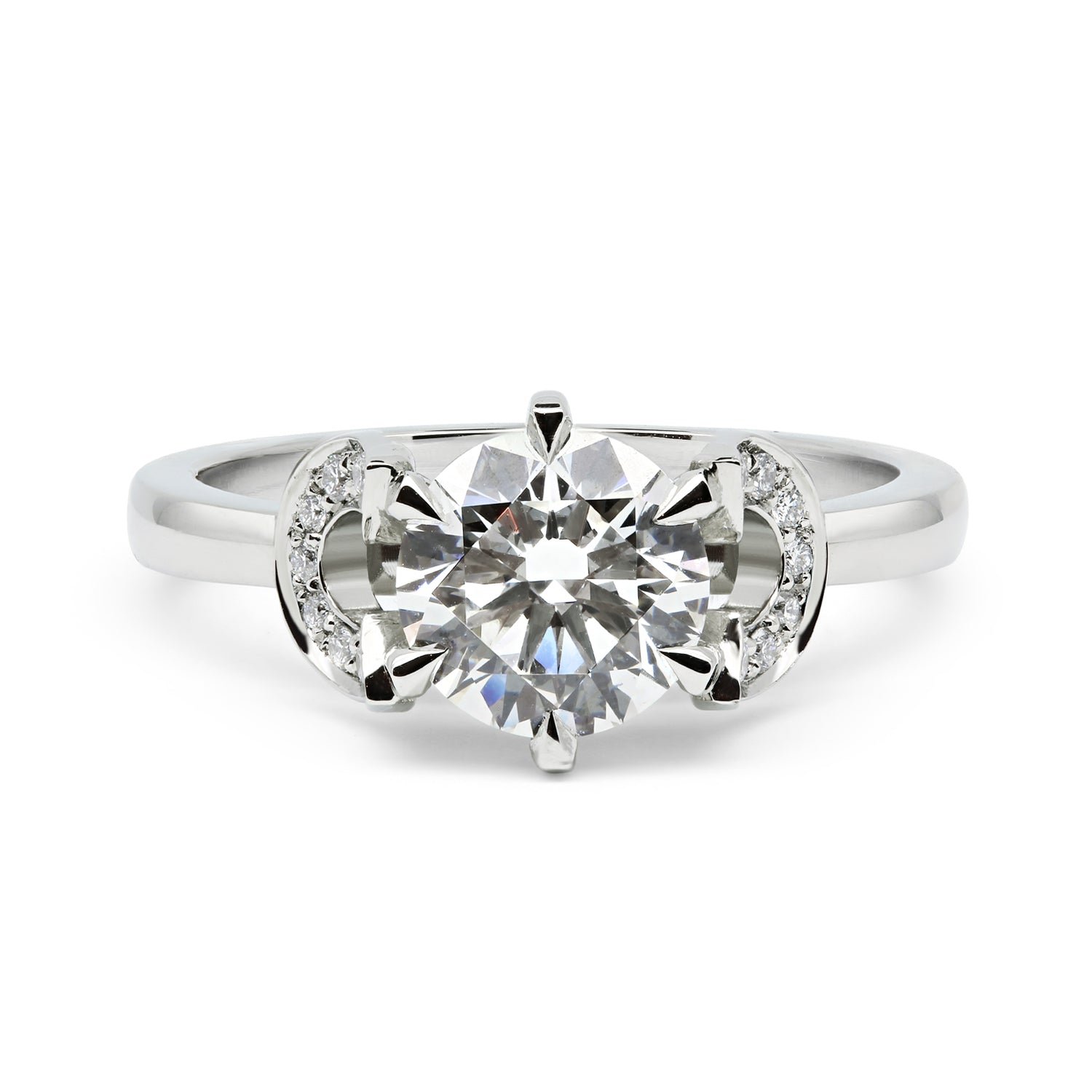 Bespoke Horseshoe Diamond Engagement Ring