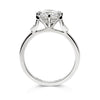 Bespoke Horseshoe Engagement Ring - 100% recycled platinum and diamond-set horseshoe shoulders 2