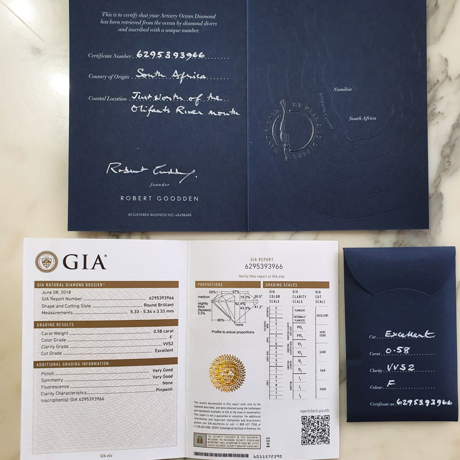 Ethical artisanal Ocean Diamonds - traceable and conflict-free