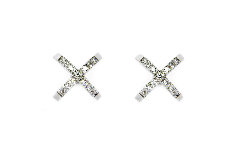 Diamond Sequin Stud Earrings