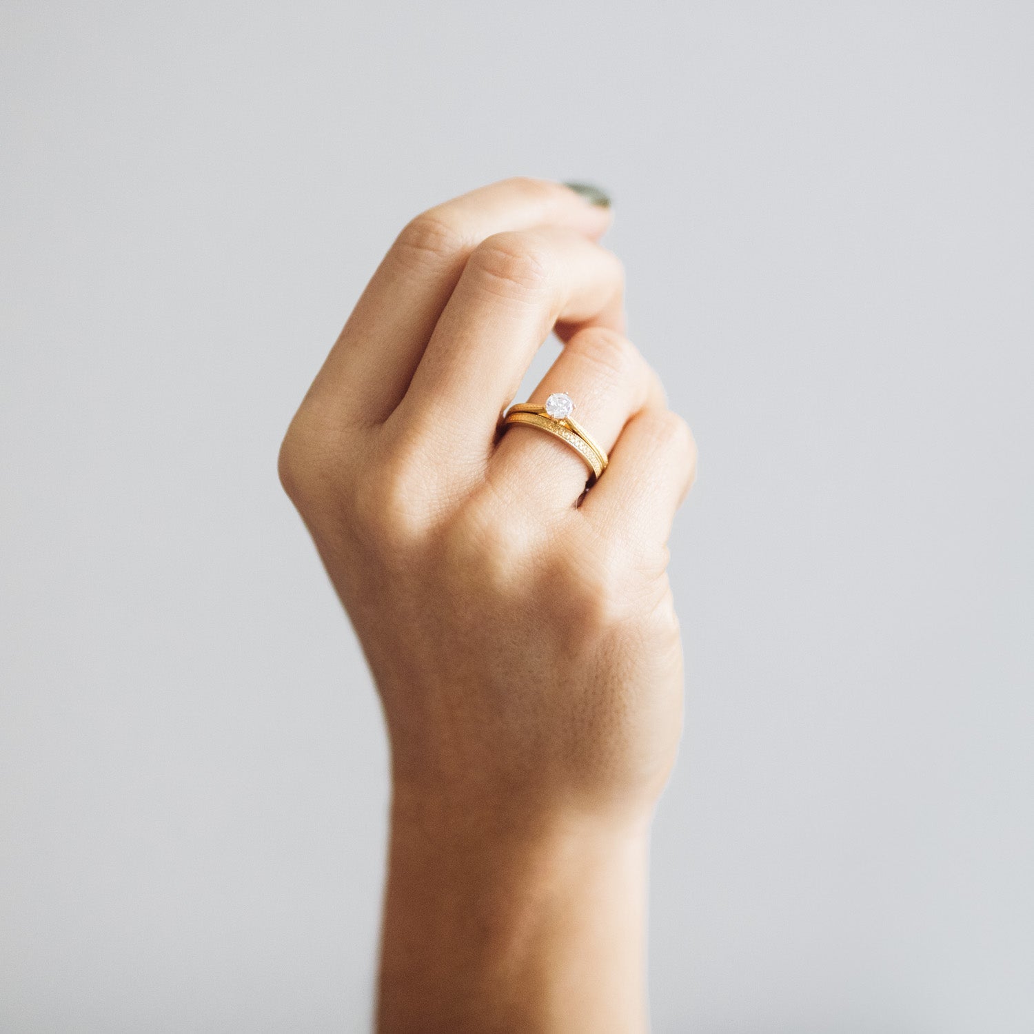 ENGRAVED IN MY HEART ETHICAL DIAMOND ENGAGEMENT RING, ETHICAL GOLD