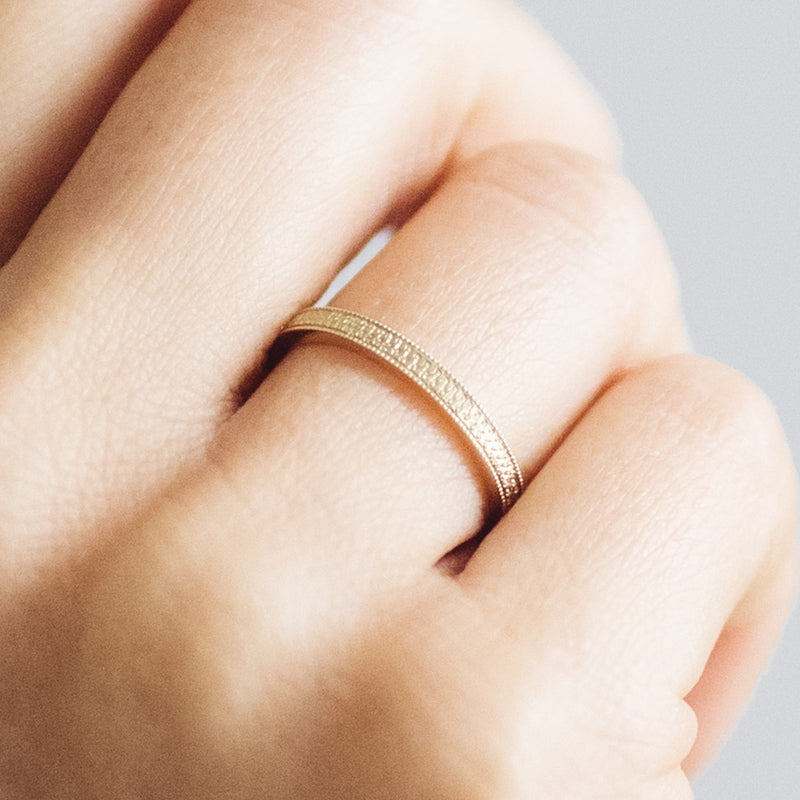 Eternity Engraved Ethical Platinum Wedding Ring