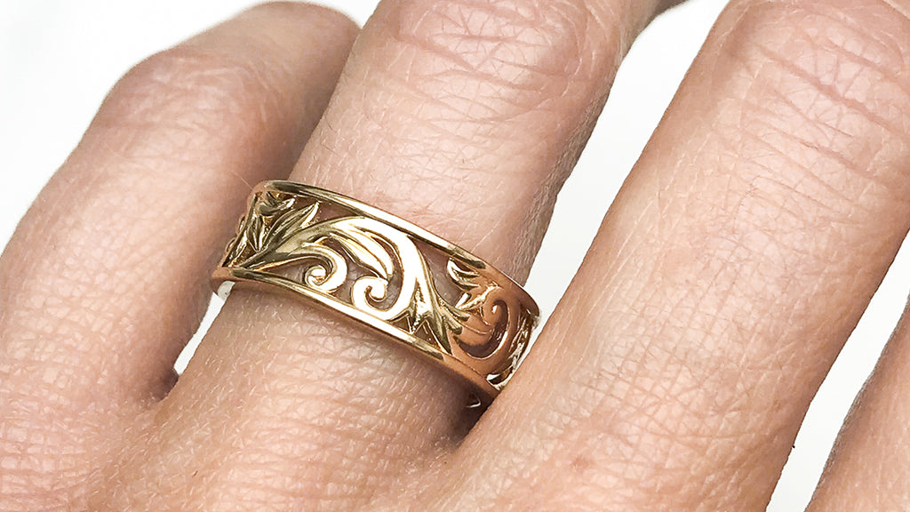 DIY: Gold Statement Ring From A Rock