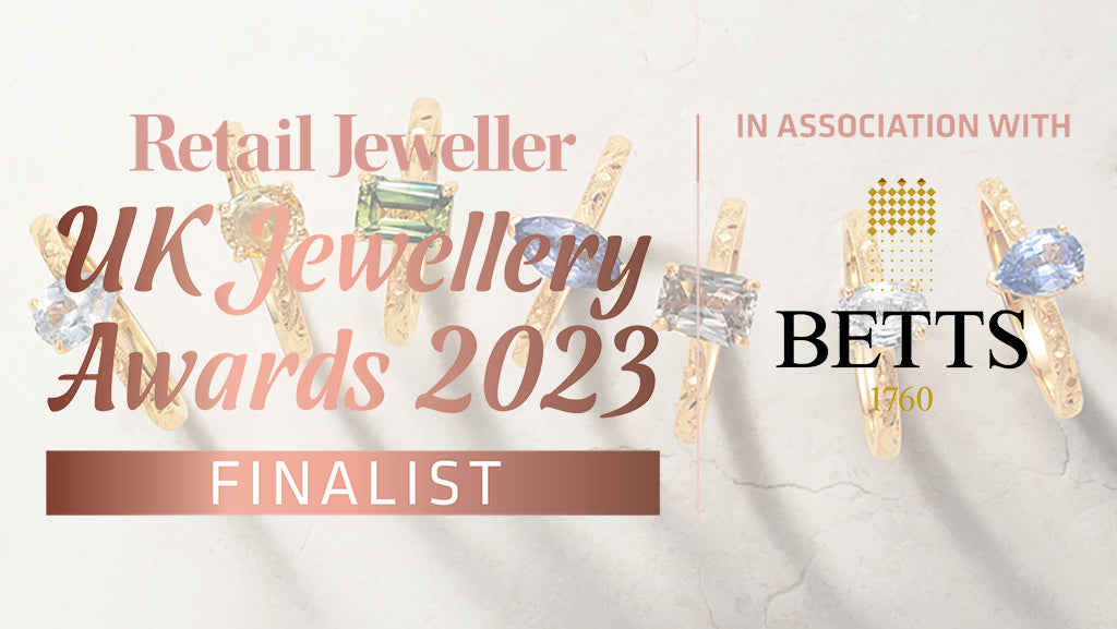 Leading ethical jewellery brand Lebrusan Studio is nominated for two awards at Retail Jeweller’s UK Jewellery Awards 2023