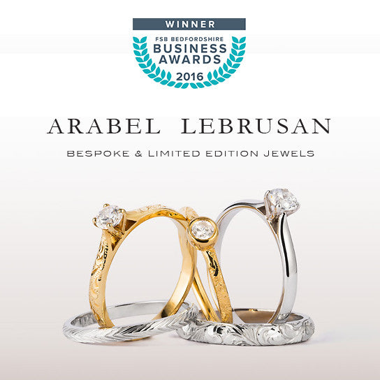 Winner of the 2016 FSB Bedfordshire Business Green Award, ethical jewellery designer Arabel Lebrusan uses Fairtrade and sustainable practices in her award winning jewellery
