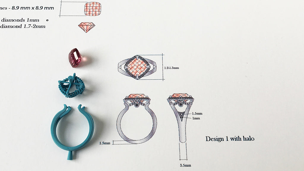 Actual Scale of my Ring Designs — Heidi Gibson
